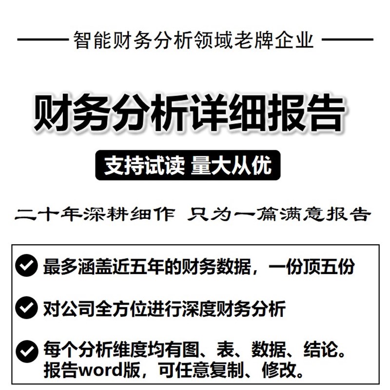 财务分析详细报告