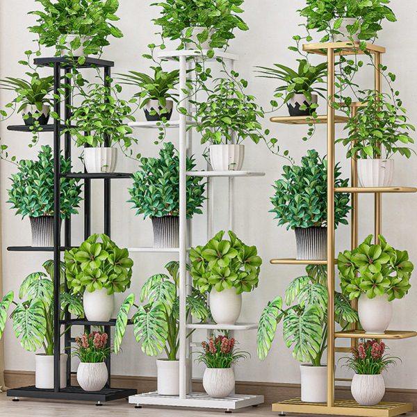 简约铁艺落地北欧室内户外家用客厅花盆多层绿萝多肉置物阳台花架,收纳整理,阳台置物架,淘宝优惠券,粉丝福利购,淘宝优惠卷