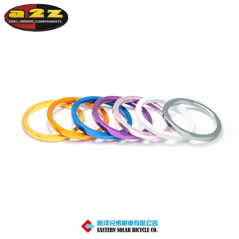 台湾a2z AD 181自行车把立垫圈 超F轻铝合金多种颜色可选 1套10个