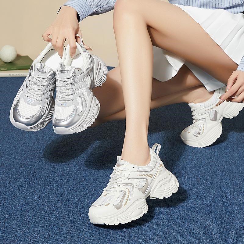 2025春季新款大码女鞋41到43超轻软底运动时尚休闲鞋网面老爹鞋女,女鞋,老爹鞋,淘宝优惠券,粉丝福利购,淘宝优惠卷