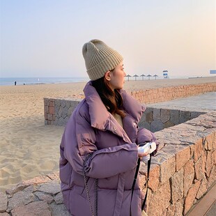 羽绒棉衣棉服女2021冬季新款韩版宽松学生面包服短款反季棉袄外套