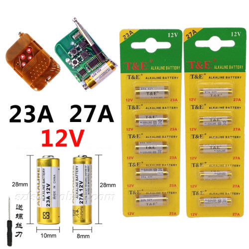 23A12V卷帘门闸门L1028引闪器27A门铃吊灯L828电动车遥控器电池