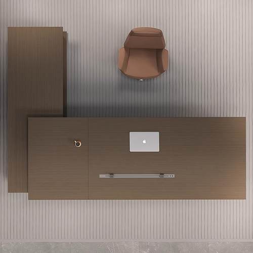 高办公桌1人位老板一桌柜套总裁董端事椅长办赤壁-02公室办公家具