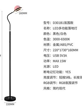 源头750厂工跨境室内能照多明情景氛围led功调光调色RGB落地灯遥