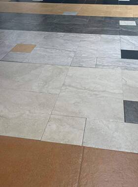 姆石地砖600X12法00庭院古堡砖式复风古凹凸653质感莱原边无限拼