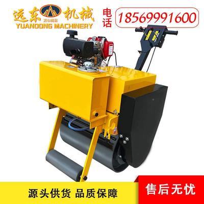 600型推双钢压路160青机草坪压土机沥敦实轮压实机振动路面手压路