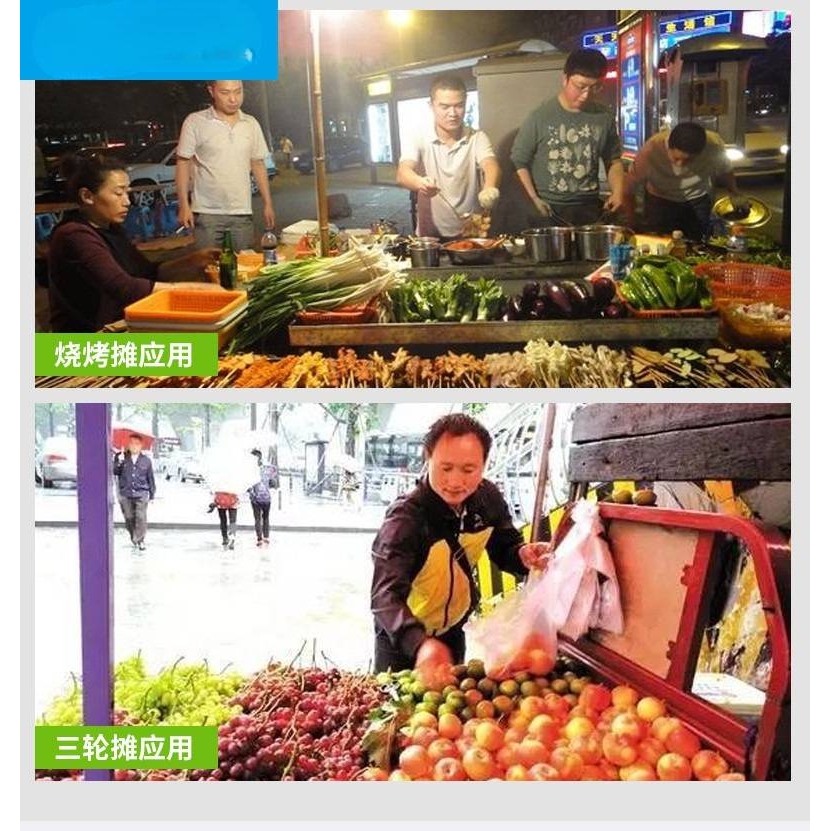 2023新款地摊夜市摆摊充电d可调色生鲜灯12v水果灯三轮车灯专用