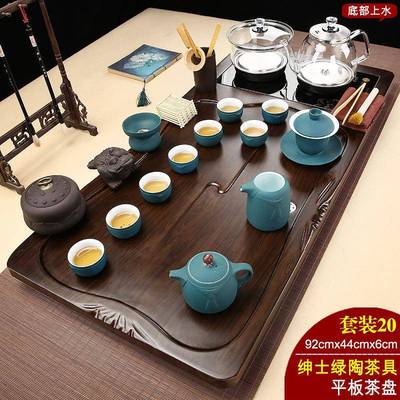 家用喝茶盘自动一底部上烧水壶体全现代水茶E4Mr3HwA具套装整套大