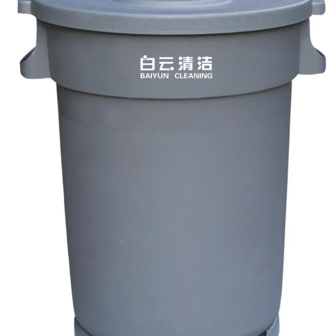 F07501 168桶L升圆垃圾桶带轮子可移动垃圾桶 储物桶形 -周转厨A