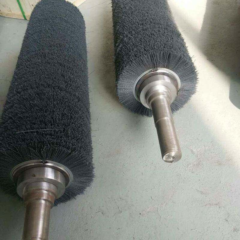 工业机械辊抛光刷除锈打缠磨绕毛式尼龙丝毛刷清洗去刺560缠绕毛