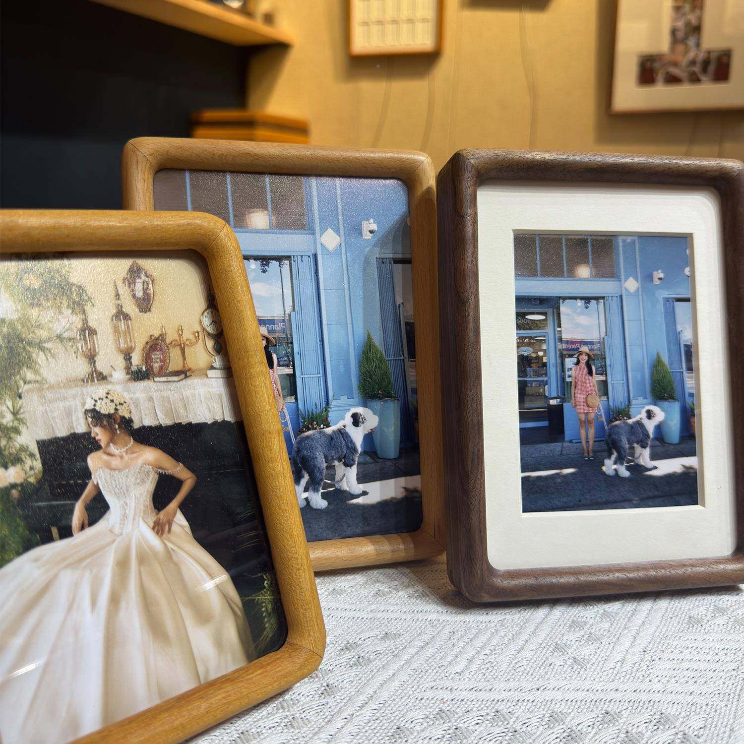 角实北美黑胡桃木柚木榉木木卯215相框内圆外圆榫原木创意圆摆台,家居饰品,DIY亲子装饰画,淘宝优惠券,粉丝福利购,淘宝优惠卷