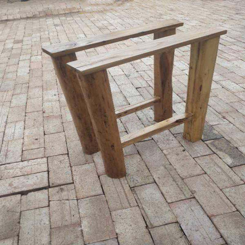 实木桌腿脚桌老大板支架桌架榆木桌子架桌880腿木质脚工字架家餐