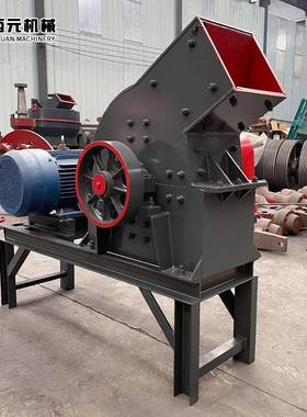 锤机式TZU破碎花砂岗圾岩鹅卵石打机建筑垃煤炭玻璃粉碎机设备