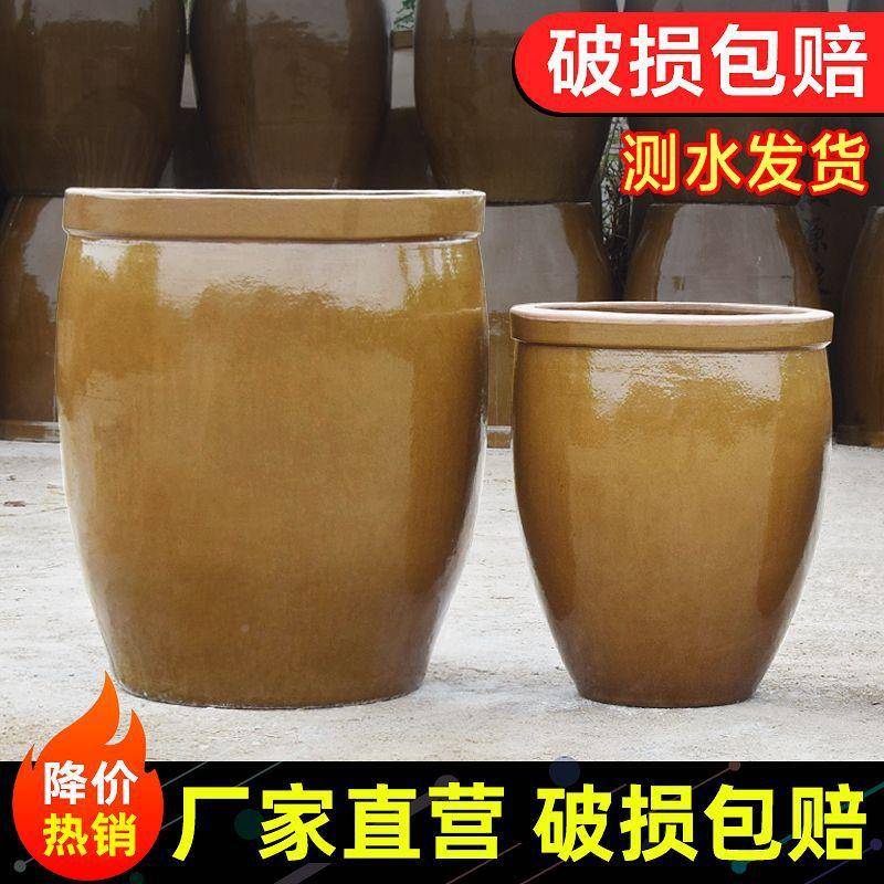 储莲水缸缸大号醋睡缸复古米缸酵缸老式家KMA用缸酱缸发腌菜土陶