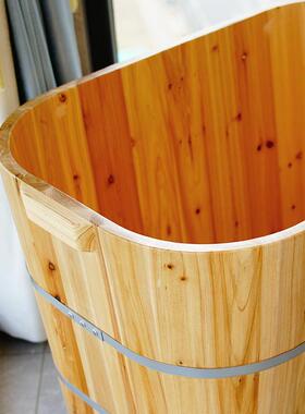 全身木桶浴桶日式实木盆成木盆家用儿童浴AL100107泡洗澡木桶浴人