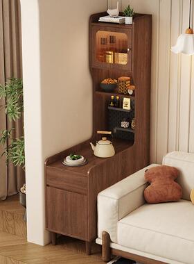实木沙发柜客边家用34811边几侧边柜夹缝收纳柜储柜物柜窄型高置物架