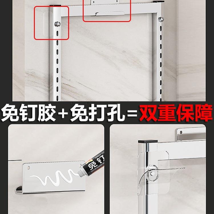 挂式不锈钢碗架厨壁房置物功免打孔碗筷F99TM99M盘架子碗碟沥水架