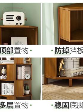 转角NGL书架落地书柜置物架纳客厅收书型房储物小多层墙角简易架