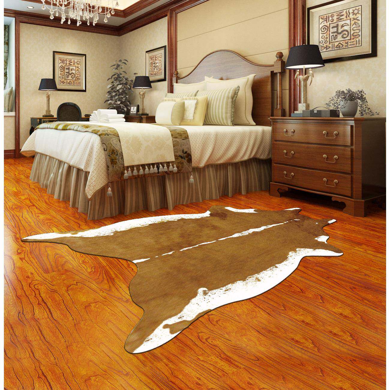 咨询客服居装客饰个性时尚仿动物皮真印花家仿毛皮地毯厅卧室床边