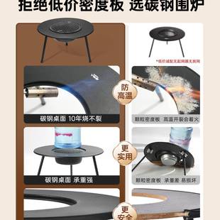 围炉煮茶烤火炉F97T5T6J套装 烤 器具全套桌炭烧烤子家用2502新聚款