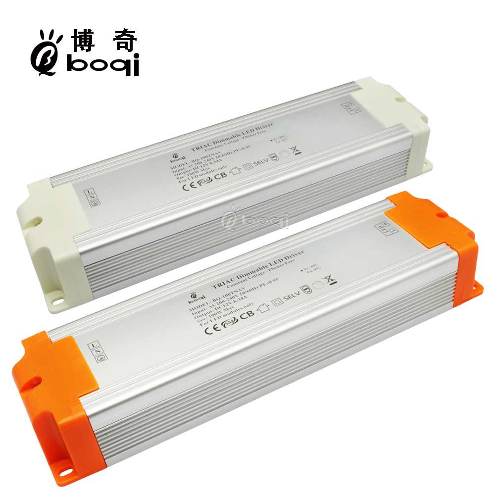 厂家12V24V100W8.34A恒压可控硅调光电源高PF无频闪开关电源灯带