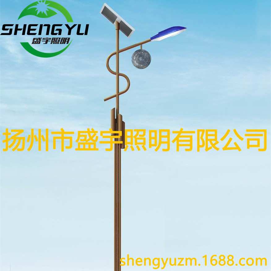 地方特色灯景区特色灯笼太阳能灯箱挂招牌广告中国结微景观中古灯
