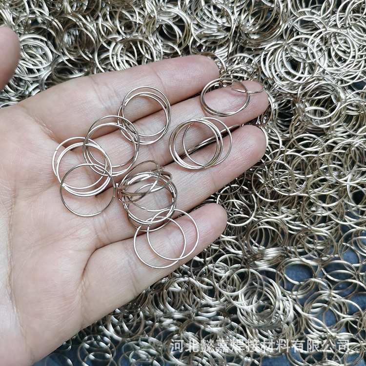 15%银焊环HL204银焊环BAG15银钎焊条厂家现货高频钎焊