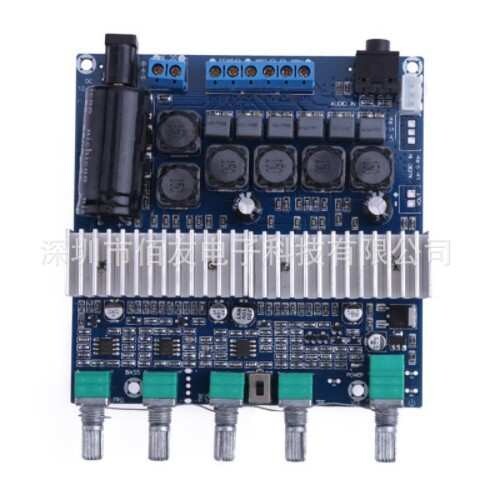 TPA3116 2.1大功率HIFI数字功放板12-24V重低音炮成品板