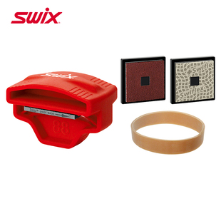 SWIX滑雪板入门级修板工具单双板边刃抛光口袋型金刚石修刃器套装