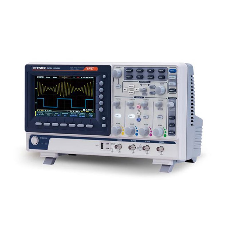 固纬数字存储示波器GDS-1072B/1104B双/四通道输入 70/100MHz带宽