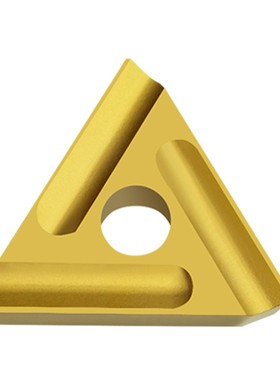 三角形开槽单面机夹车刀片CN25 31303C 31303CZ 黄色涂层钢件刀头