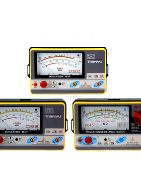 天宇TY6017/6018/6045型绝缘电阻表兆欧表500V/1000V摇表电子摇表