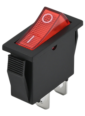 高品质 茶吧机开关 家用饮水机电源按钮电子秤船型开关2脚2挡红色