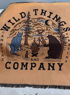 林家族沙发毯民NAZ宿装饰风森格单人位毯沙发铺毯支四级盖毯持