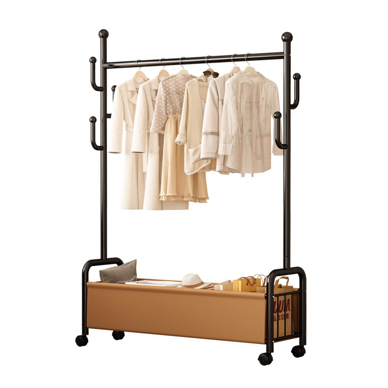 衣帽架落地卧室轻奢转角加粗加厚晾衣架家用O简约挂衣收纳凉衣服