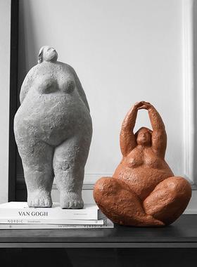 抽孩象HYJ16-SL艺术胖女轻摆饰件奢创意儿童房间卧室样板房玄关桌