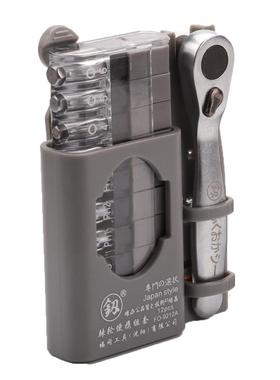 棘福冈工具轮螺丝刀组0合套装FVA9度直角家用批头10只装2FO-921A/