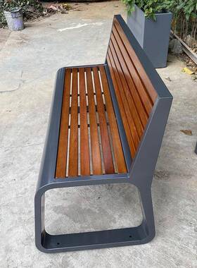 ZOP锈景区休息长椅商场购物中心闲椅户外钢休小区公园不椅