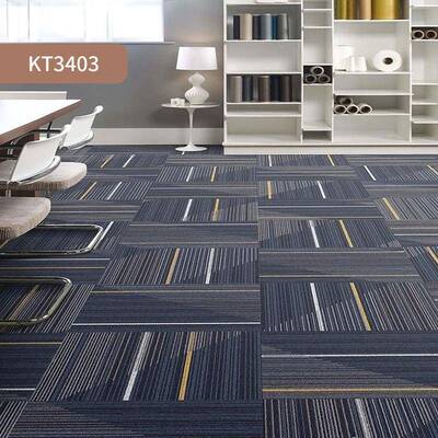 色T34商K用拼方块地毯办公室KT全铺整铺满铺大面积隔音全屋接灰地