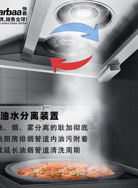 快霸烟罩净化一体不锈0FBP钢油烟化器烟雾净化器高款40净0机0风量