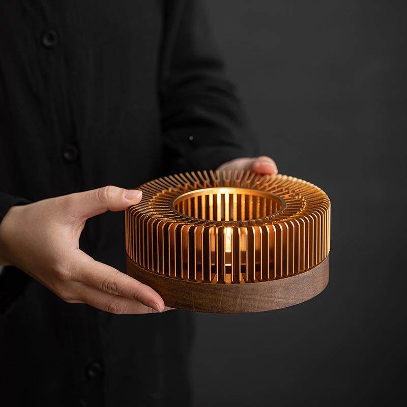 日铝式温dat1210茶炉花合金暖茶炉茶煮壶蜡烛茶炉加热炉酒店餐厅