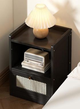 床柜柜小房型家头用卧室床边收纳柜子非实木置物架夹缝储物93407