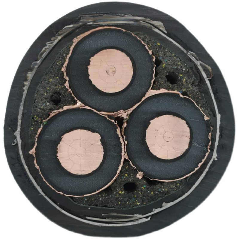 10KV 3芯35 50 70 95 120 150平方高压电缆线ZC铠装35KV铜Y芯YJV2