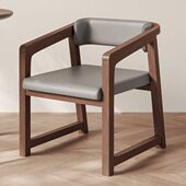 中式 餐厅茶桌椅实木餐桌椅子轻奢高级餐椅家用木头凳子靠背扶手椅