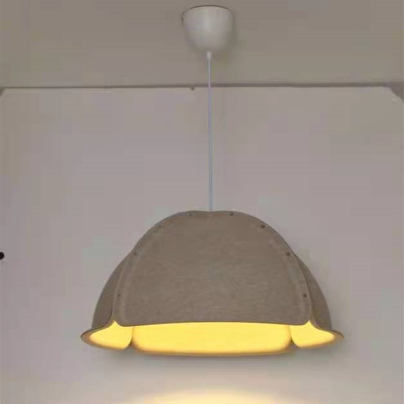 极简酒店工程定制毛毡地毯隔音棉锥桶吊灯北欧简约办公帽子吊灯
