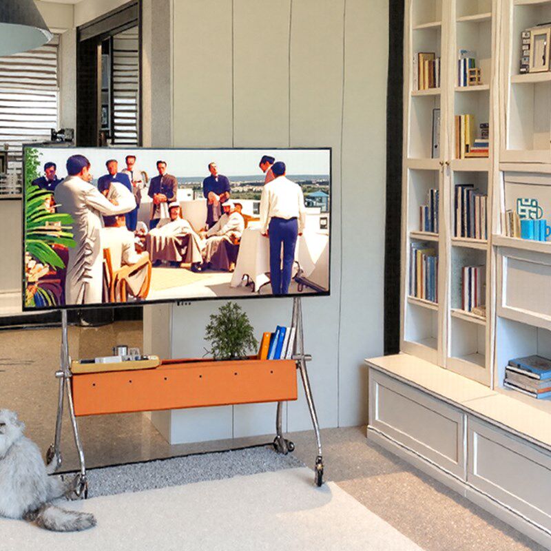 北欧中古风实木电视机支架客厅电视架实木小户型卧室可移动电视柜