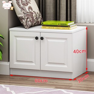 家用长条客厅飘窗柜落地炕柜矮柜E卧室简易白色置物柜收纳整理柜