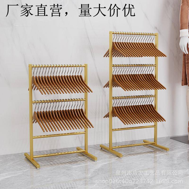 服装店衣架收纳整理架神器可移动放衣架的架子多层女装裤夹收纳架