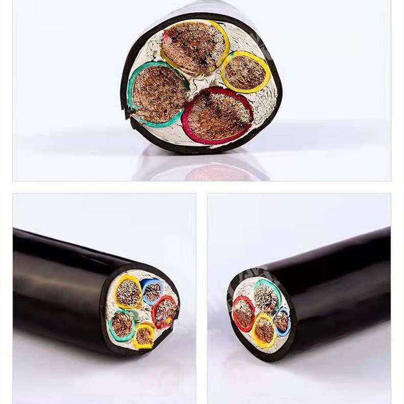 RVVZ国标软芯铜电缆线2345芯1016253550平方三相vvr软电缆