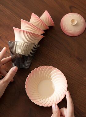 陶客瓷简随约户外便携式旅行茶杯具身套装快杯一壶三泡茶喝XLKJ-2